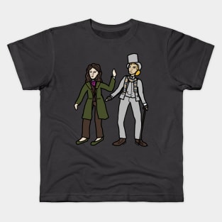 Miss Holmes and the Doctor: Victorian Rule 63 Kids T-Shirt